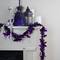 50ft. Black & Purple Bats Halloween Tinsel Garland